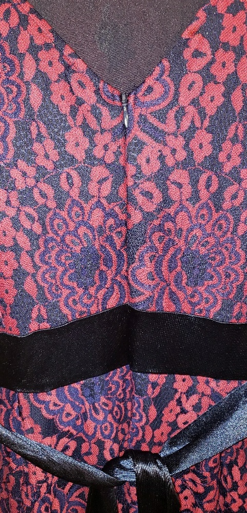 Lace Cocktail Dress with Navy undertone. NWT - Picture 6 of 7